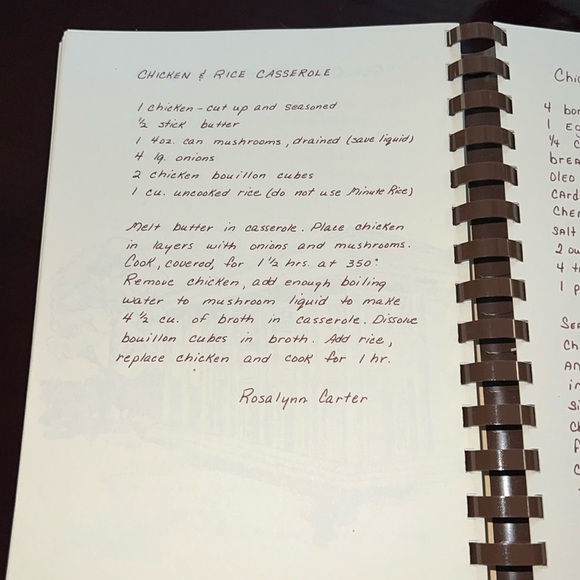Vintage 77 Spiral Bound First Edition Plains Pot Pourri Cookbook Rosalynn Carter - Picture 2 of 9